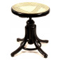 Klavierhocker schwarz, Handgeflecht (kein Rabatt) Klavierhocker schwarz, Handgeflecht (kein Rabatt)