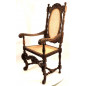 Thronsessel braun Wiener-Handgeflecht Thronsessel braun Wiener-Handgeflecht