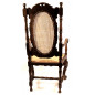 Thronsessel braun Wiener-Handgeflecht Thronsessel braun Wiener-Handgeflecht