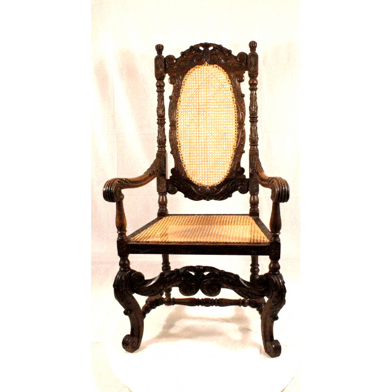 Thronsessel braun Wiener-Handgeflecht Thronsessel braun Wiener-Handgeflecht