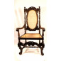 Thronsessel braun Wiener-Handgeflecht Thronsessel braun Wiener-Handgeflecht