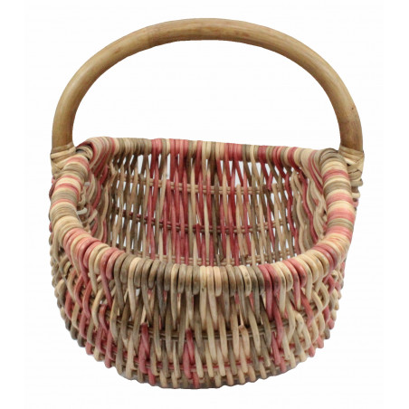 Einkaufskorb Rattan, mehrfärbig, abgeschrägt