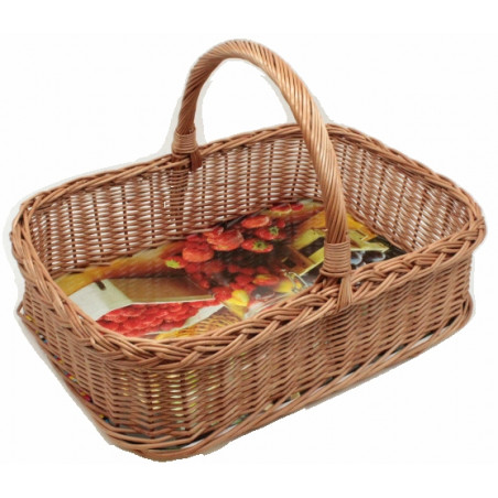 Tablett-Dekoboden, Querhenkel, eckig