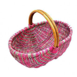 Einkaufskorb Peddigrohr kl. farb. sort.