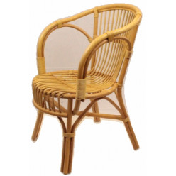 Sessel Rattan natur geschliffen Marina (Polster € 72,00)