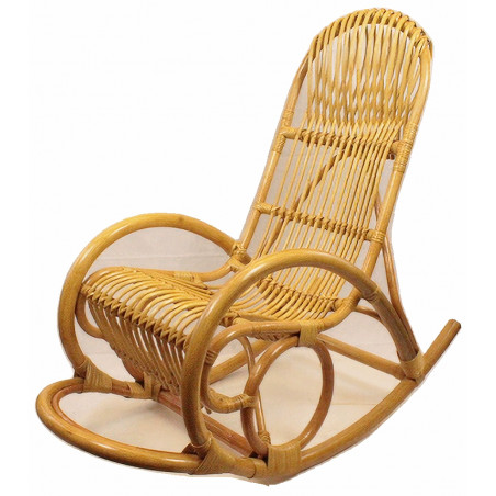 Schaukelstuhl honig S 59/B vollgeflochten