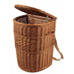 Rückenkorb Vollweide halbrund mit Deckel, Gr. II