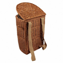 Rückenkorb Vollweide halbrund mit Deckel, Gr. II