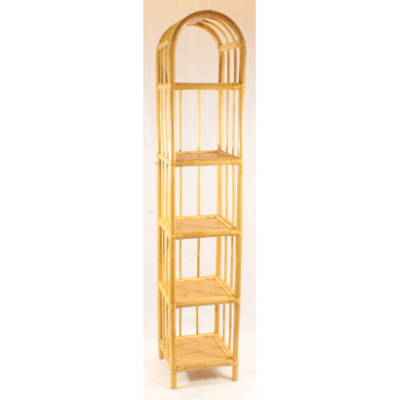 Regal Rattan 5-stufig Bogen, honig und hellbraun