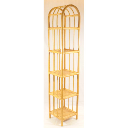 Regal Rattan 5-stufig Bogen, honig und hellbraun