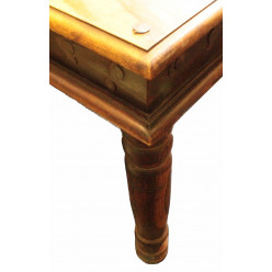 Tisch Holz braun 200 x 90 x 77 cm