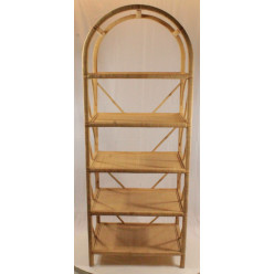 Regal Bogen z.Z. nur 3 stufig, natur und weiß