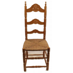 Sessel Holz Binsengeflecht, ABVERKAUF