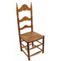 Sessel Holz Binsengeflecht, ABVERKAUF