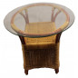 Tisch Rattan honig oval 118 x 84 x 68 cm