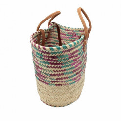 Ibiza-Tasche bunt, kurze Henkel