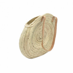 Seegras-Tasche rund mit langen Henkeln (1087)