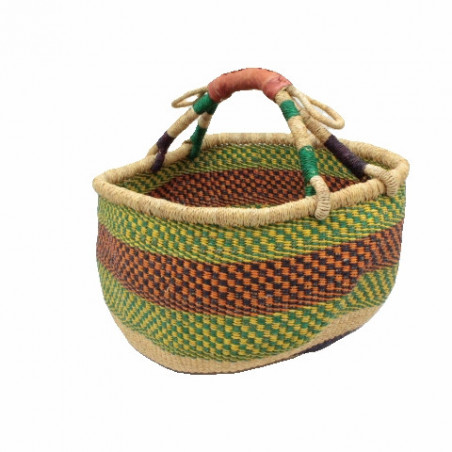 Seegras-Tasche rund natur