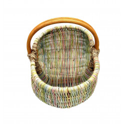 Einkaufskorb Peddigrohr kl. farbl. sort.