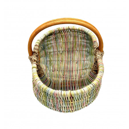 Einkaufskorb Peddigrohr kl. farbl. sort.