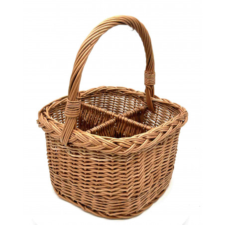 Flaschenträger Vollweide 4 teilig abgerundet  Nr. 5514/10